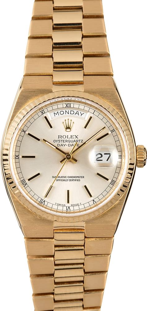 rolex gold oysterquartz day-date|rolex oysterquartz day date value.